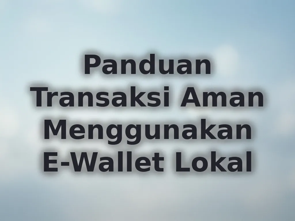 Panduan Transaksi Aman Menggunakan E-Wallet Lokal